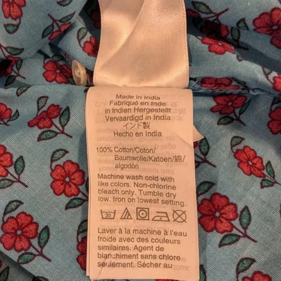 J. Crew Partial Button Down, Floral, 100% Cotton, Long Sleeves, Size S - Picture 7 of 7